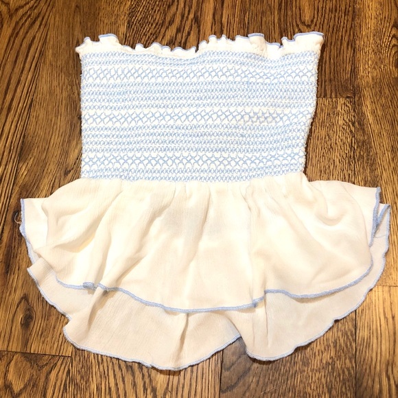 Free People Carmen Reversible Smocked Tank Top - Picture 2 of 8
